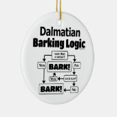 Dalmatian Barking Logic Keramisch Ornament (Rechts)