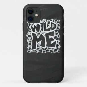 Dalmatian Black and White met Wild Me iPhone 11 Hoesje