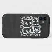 Dalmatian Black and White met Wild Me Case-Mate iPhone Case (Achterkant (horizontaal))