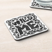 Dalmatian Black and White met Wild Me Drankjes Onderzetter (Linkerzijde)