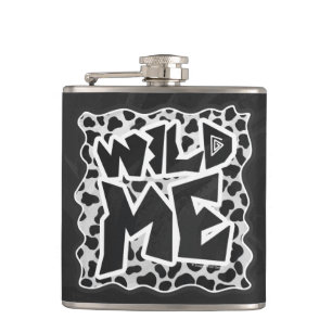 Dalmatian Black and White met Wild Me Heupfles