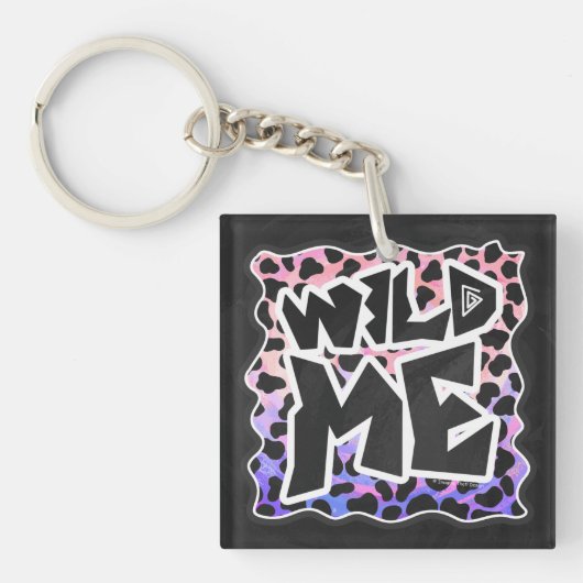Dalmatian Black en Pink Wild Me Sleutelhanger (voorkant)