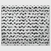 Dalmatian Black en White Chvron Cadeaupapier (Vlak)