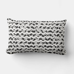 Dalmatian Black en White Chvron Kussen