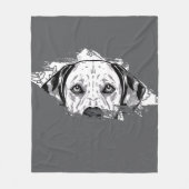 Dalmatian blanket fleece deken (Voorkant)
