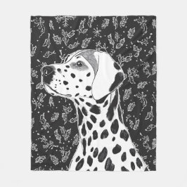 Dalmatian blanket fleece deken
