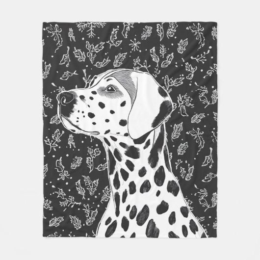 Dalmatian blanket fleece deken (Voorkant)