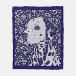 Dalmatian blanket fleece deken