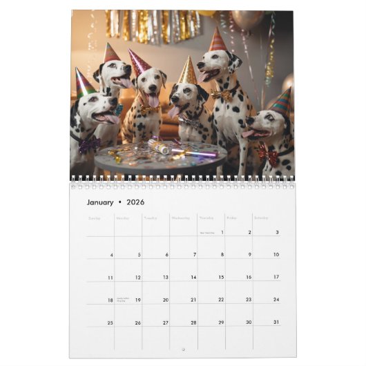 Dalmatian Calendar Kalender (Jan 2026)