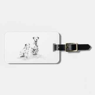 Dalmatian Canine Art Dog Bagagelabel