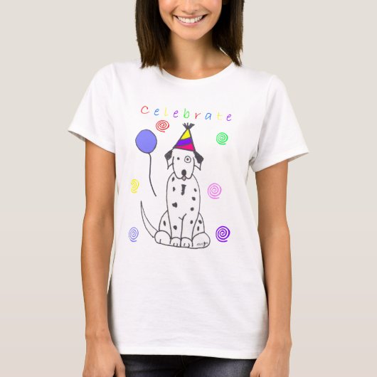 Dalmatian Celebrate T-shirt (Voorkant)