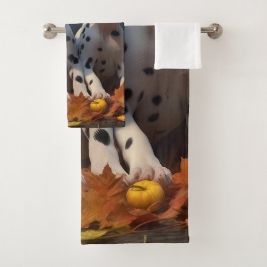 Dalmatian chiot Automne Délice Citrouille (En situation)