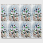 Dalmatian Christmas Cadeaupapier (Vlak)