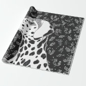 Dalmatian christmas cadeaupapier (Uitgerold)