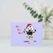 Dalmatian Christmas Feestdagenkaart (Staand voorkant)