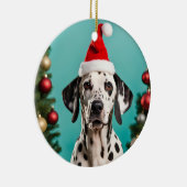 Dalmatian Christmas Keramisch Ornament (Rechts)