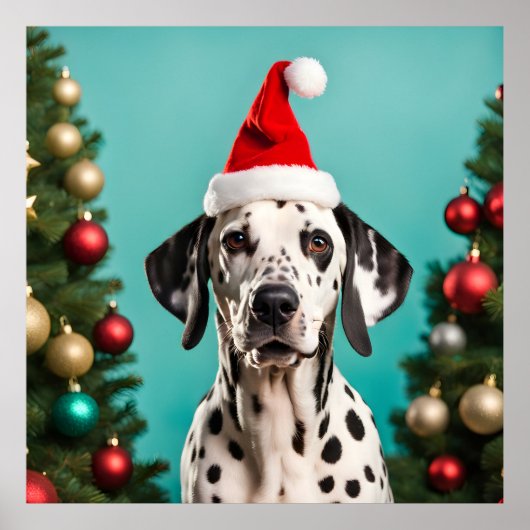 Dalmatian Christmas Poster (Voorkant)