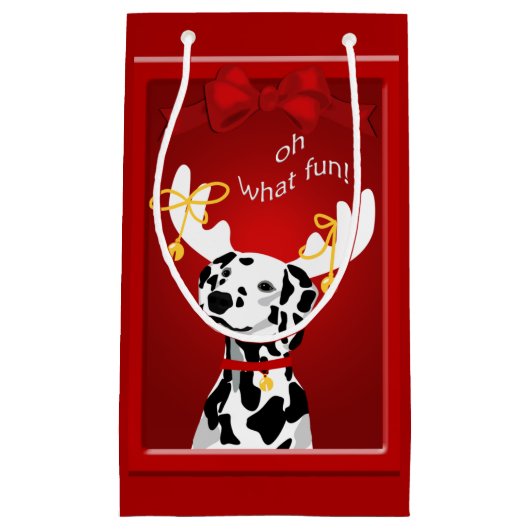 Dalmatian Deer Dog Fun SGB Klein Cadeauzakje (Voorkant)