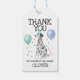 Dalmatian Dog Birthday Hartelijk dank voor het Lab Cadeaulabel