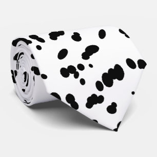 Dalmatian Dog Black en White Spots Pattern Stropdas