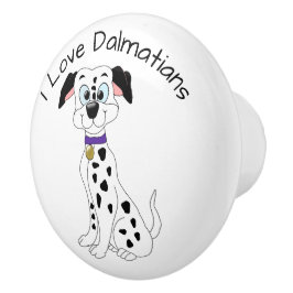 Dalmatian Dog Design Keramische Knop