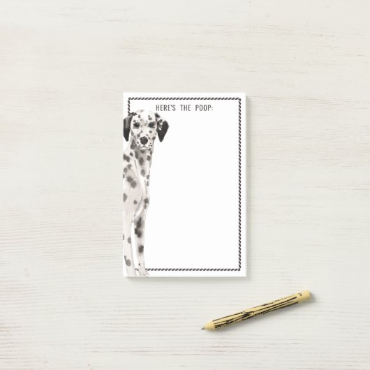 Dalmatian Dog | Funny Quote of Change Text Post-it® Notes (Op bureau)