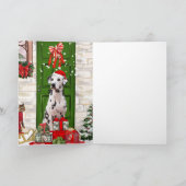 Dalmatian Dog Kerstmis Kaart (Binnen)