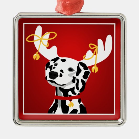 Dalmatian Dog Kerstmis Premium Ornament (Voorkant)