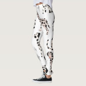 Dalmatian Dog Legging, Animal Legging for women (Gauche)