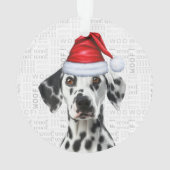 Dalmatian Dog Name Photo Holiday Christmas (dos)