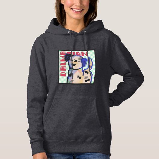 Dalmatian Dog, Pixel Art, Pixelart  Hoodie (Voorkant)