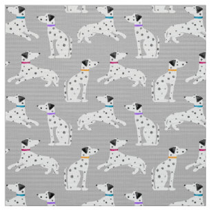 Dalmatian Dog Polka Dot Animal Waterverf Kinder Stof