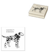 Dalmatian Dog Puppy Rubberstempel (Gestempeld)