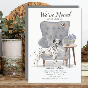 Dalmatian Dog Verplaatsingsaankondiging Aankondiging