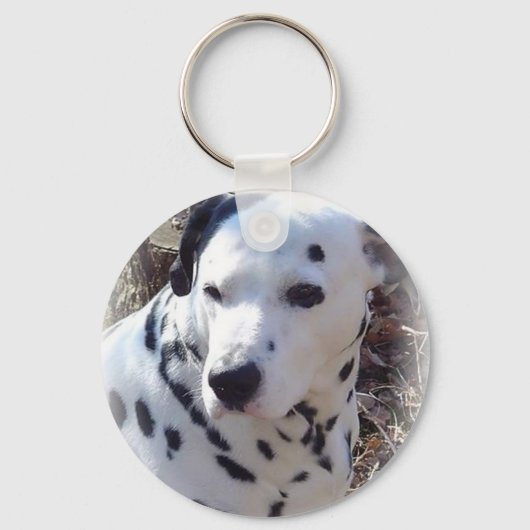 Dalmatian Fire Dog Sleutelhanger (Voorkant)