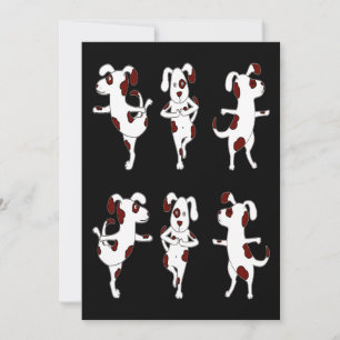 Dalmatian Gift Yoga Dogs Poses and Exercises Dal Bedankkaart