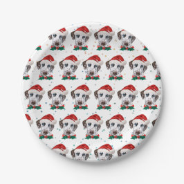 Dalmatian hondenras Kerstmis Papieren Bordje