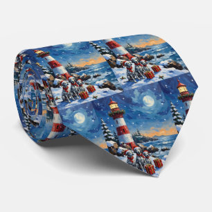 Dalmatian Kerstvuurtoren Vakantie Stropdas