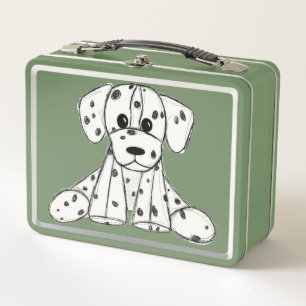 Dalmatian knuffelhond tekenomtrek eenvoudig zwart