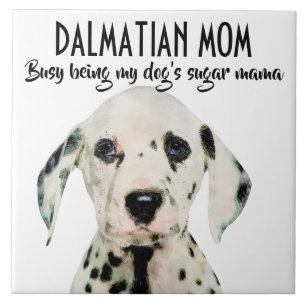Dalmatian Mam Ceramic Tile Tegeltje