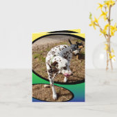 Dalmatian_On_Pastels,_Small_Note_Greeting_Kaart. Kaart (Gele Bloem)