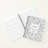 Dalmatian Pattern Black en White notebook Notitieboek (Binnen)