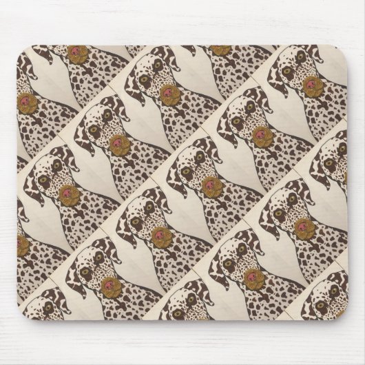 Dalmatian pattern Mousepad Muismat (Voorkant)