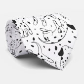 Dalmatian Pattern Stropdas (Opgerold)