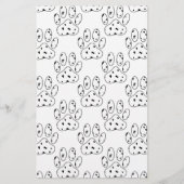 Dalmatian Paw Print Pattern Briefpapier (Voorkant)