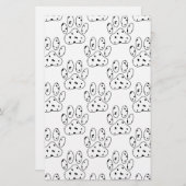 Dalmatian Paw Print Pattern Briefpapier (Voorkant / Achterkant)