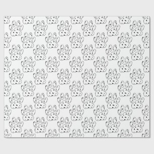 Dalmatian Paw Print Pattern Cadeaupapier