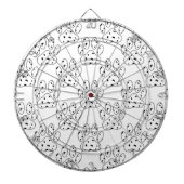 Dalmatian Paw Print Pattern Dartbord (Voorkant)