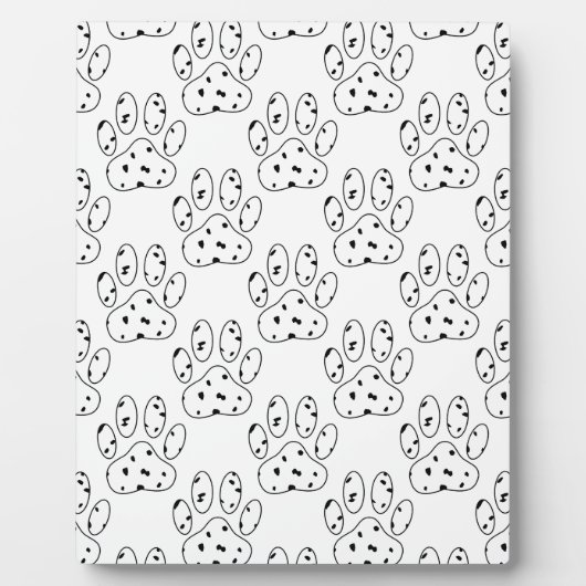 Dalmatian Paw Print Pattern Fotoplaat (Voorkant)