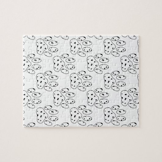 Dalmatian Paw Print Pattern Legpuzzel (Horizontaal)